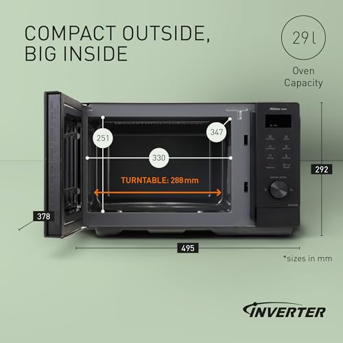 Detalle 2 de Panasonic NN-SD35QBBPQ 29L Solo Microwave Oven (1000W) – UK review