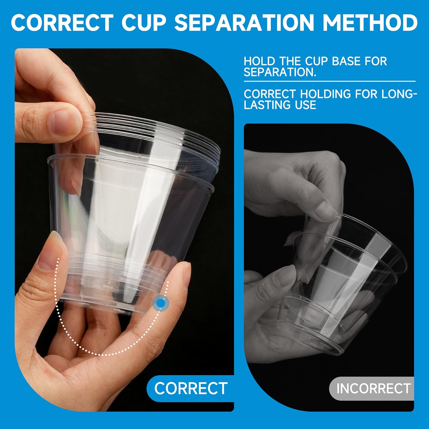 Thumbnail 5 de RACETOP 9 oz Clear Plastic Cups 100-Pack