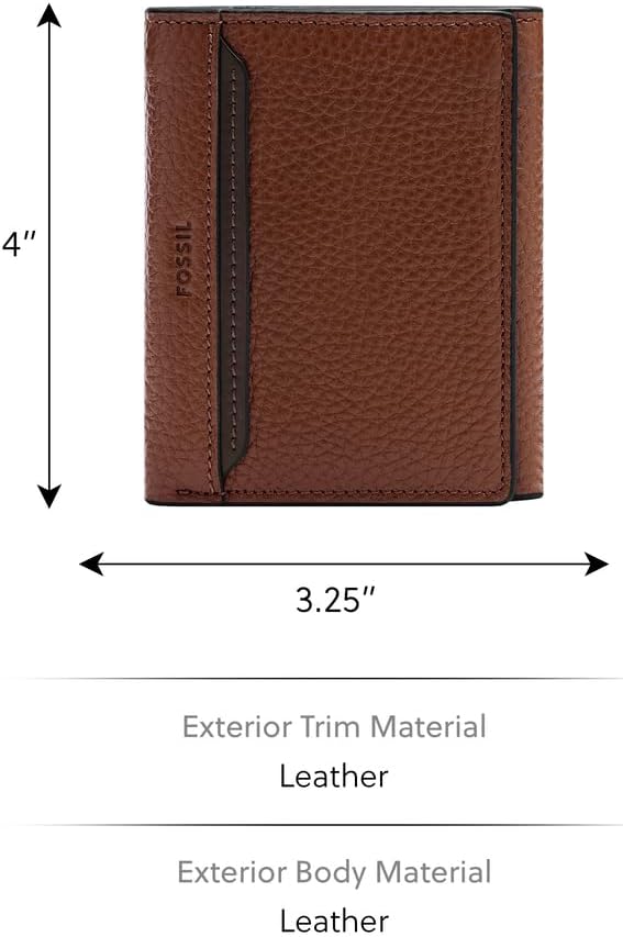Thumbnail 3 de Fossil Huntington Portafoglio Tri-Fold da uomo in pelle