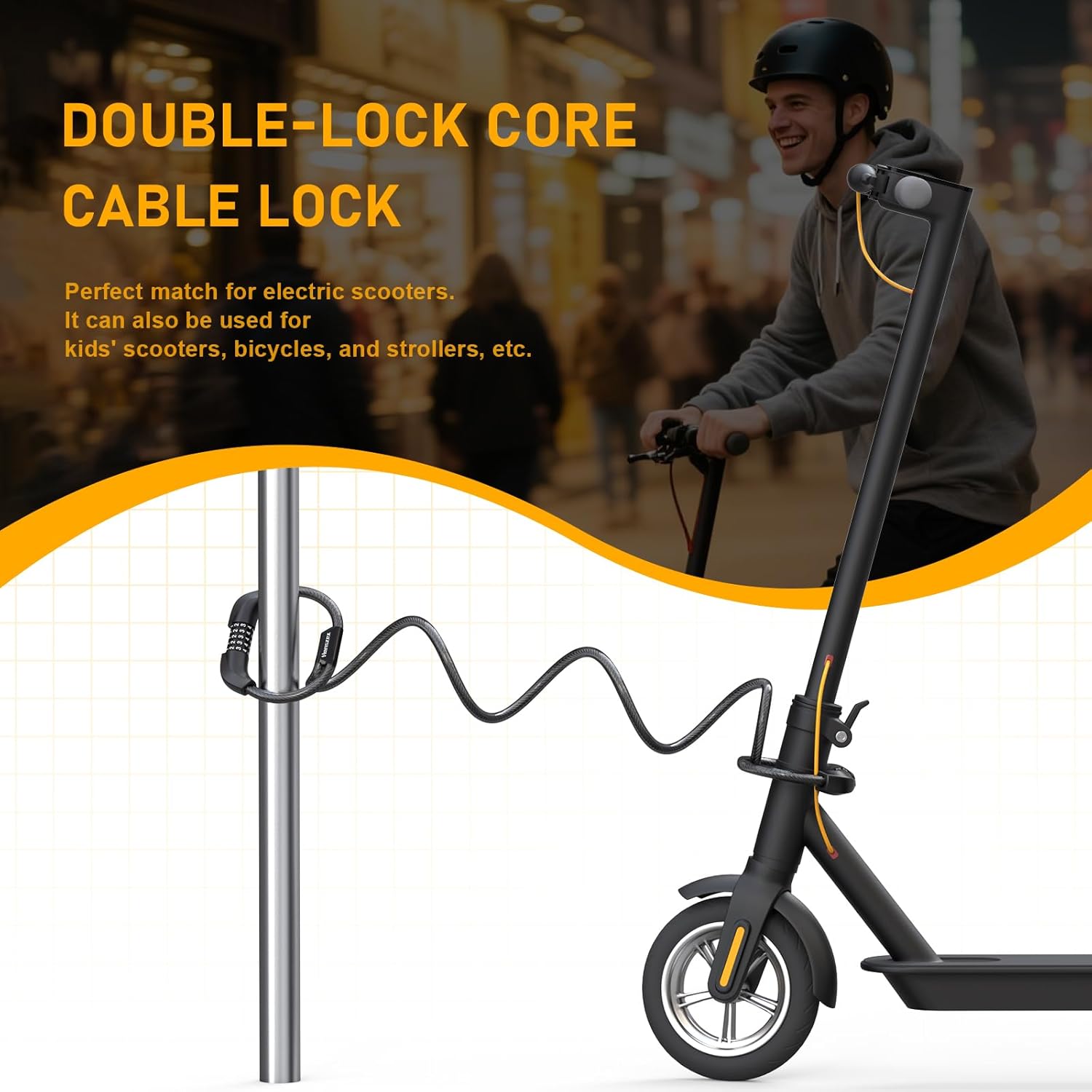 Detalle 2 de Honszex E Scooter Schloss 105 cm