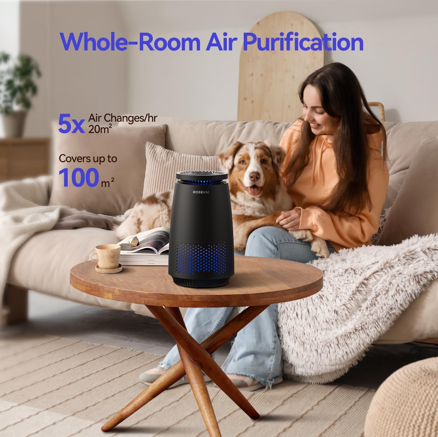 Detalle 2 de ROSEKM HEPA Air Purifier 20m²
