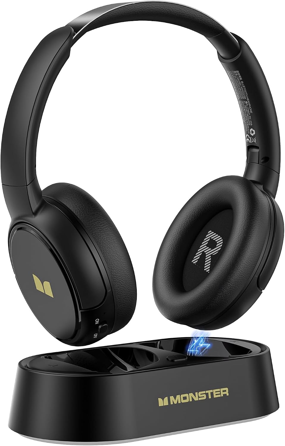 Detalle de Monster TVlink 300 H20 Wireless TV Headphones with Transmitter Base