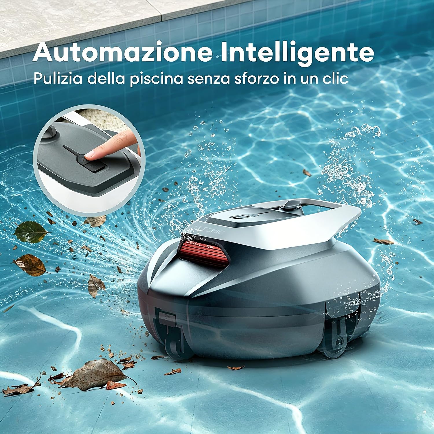 Thumbnail 4 de Pooleco 10: Robot piscina fuori terra senza fili, doppio motore e 90 minuti di autonomia