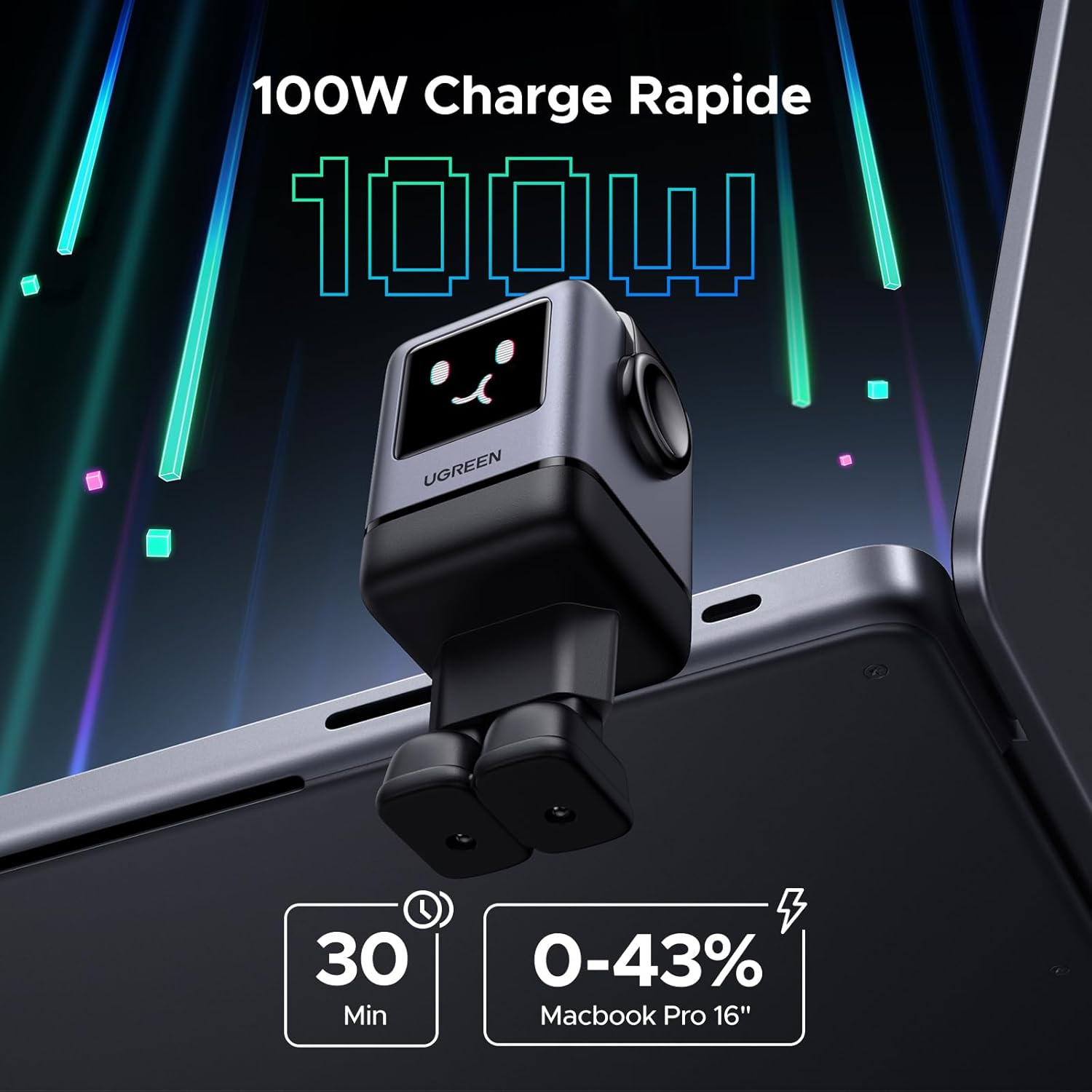 Detalle 2 de UGREEN Uno chargeur USB C 100W