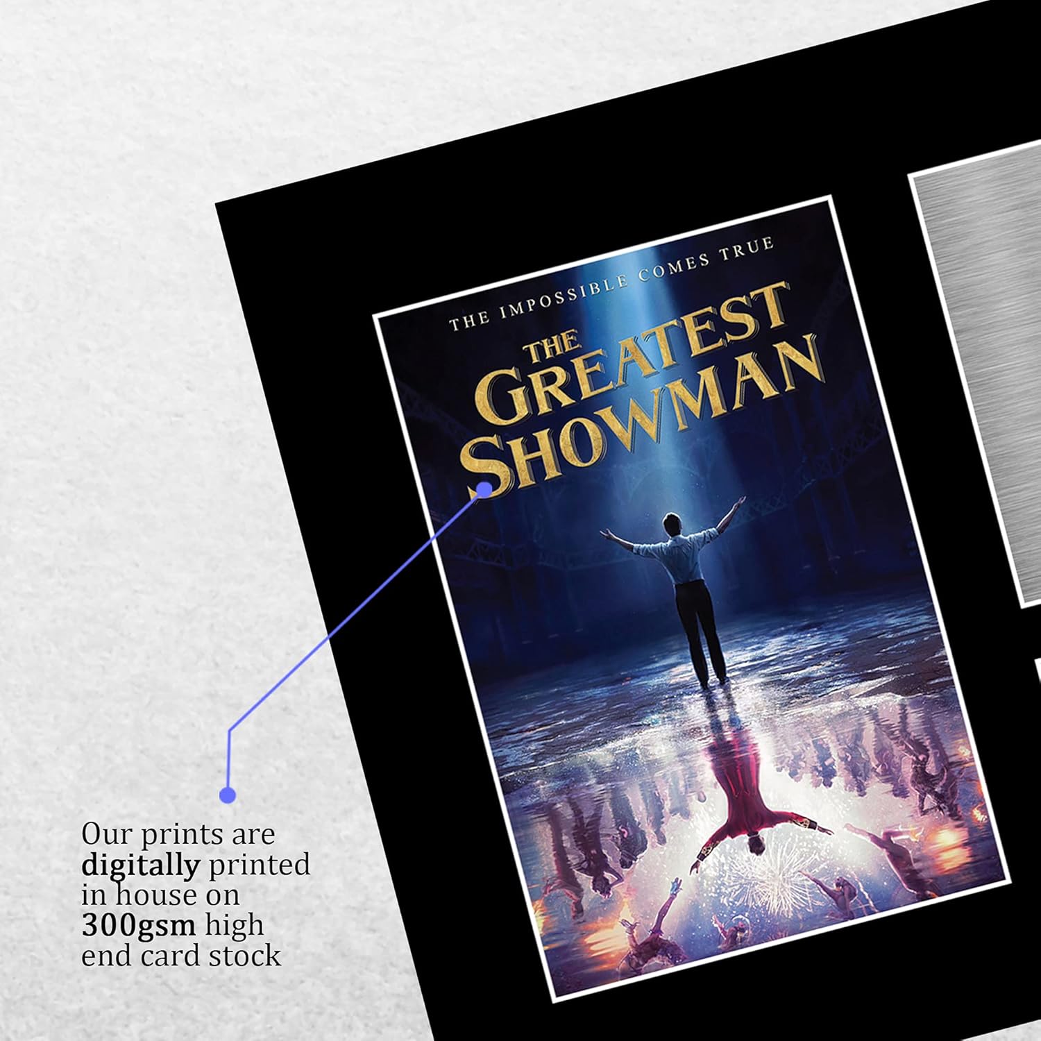 Thumbnail 3 de HWC Trading The Greatest Showman A4 Signed Photo Print Display (Hugh Jackman, Zac Efron, Zendaya, Rebecca Ferguson & Michelle Williams)