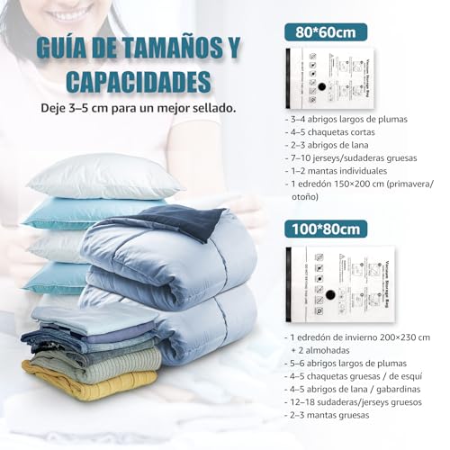 Thumbnail 4 de Accenter juego de bolsas al vacío para ropa (5 piezas: 3XL 100x80 cm + 2L 80x60 cm)