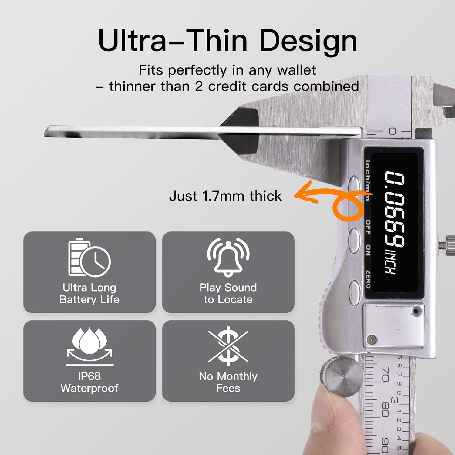 Detalle de Ultra Slim Air Card Tag 0.08in