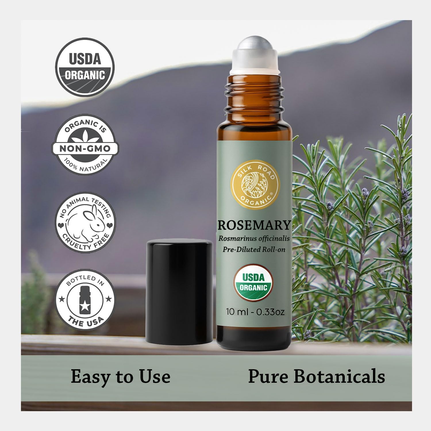 Detalle de Silk Road Rosemary Essential Oil Roll-On