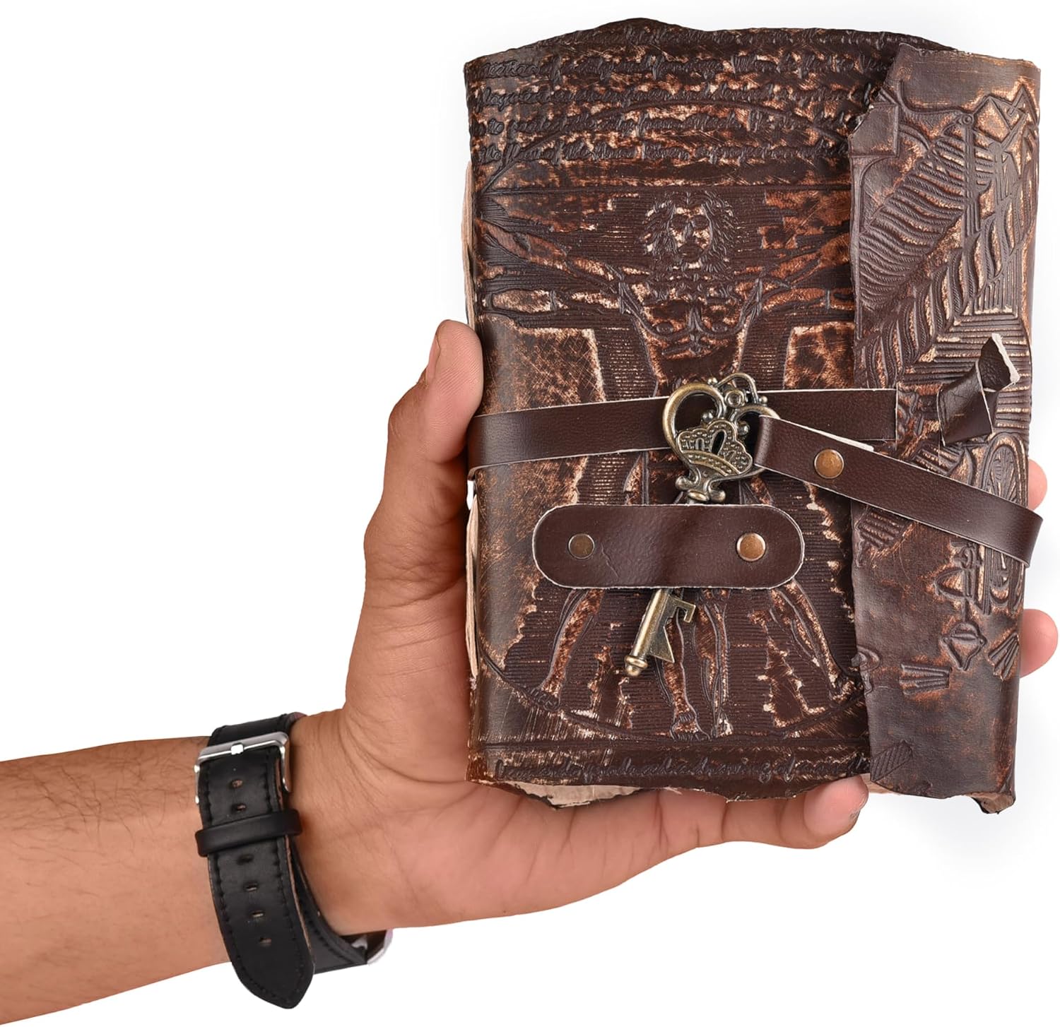 Detalle 1 de Leather Village Journal, 7 x 5 Inches