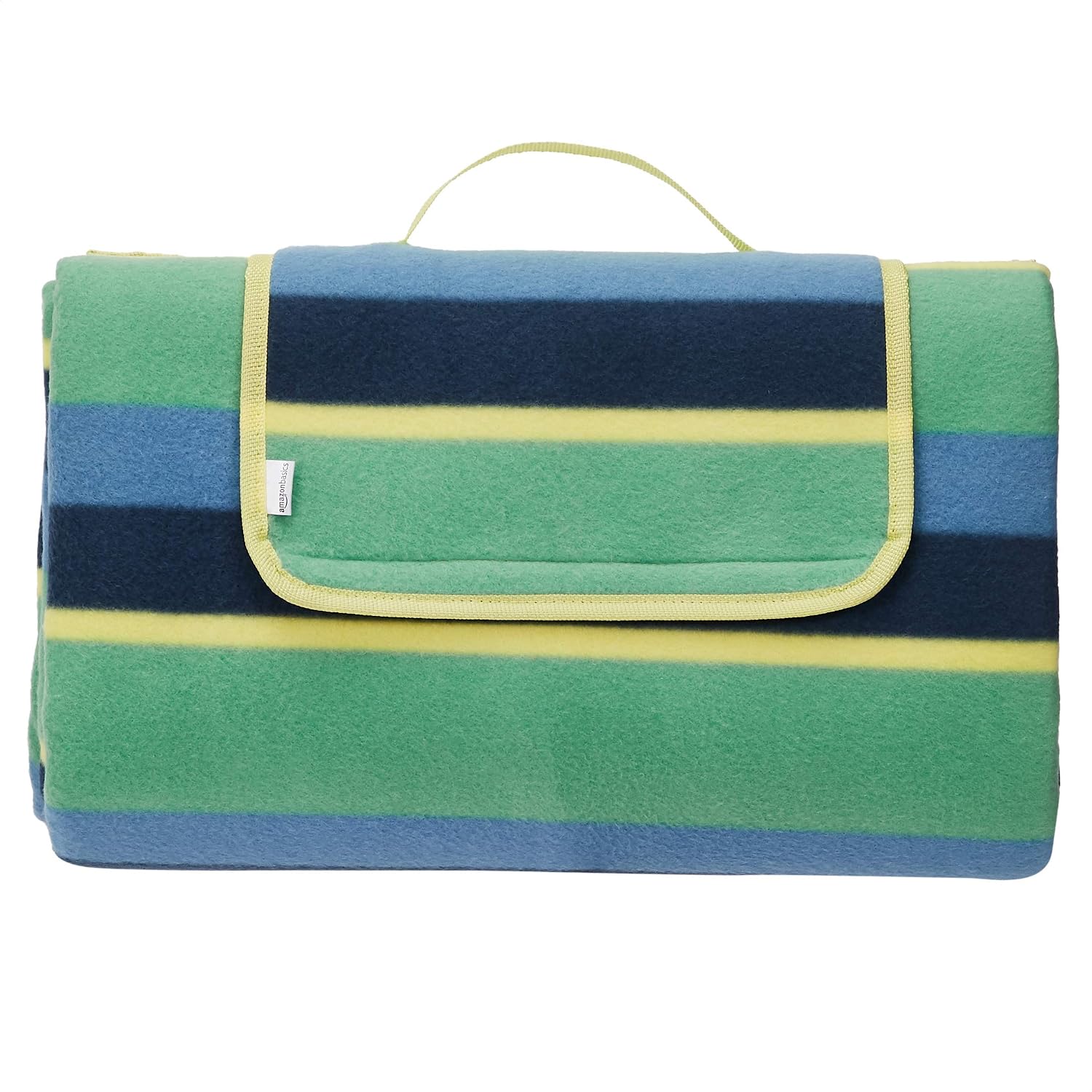 Detalle 2 de Amazon Basics Coperta da picnic impermeabile 200x200 cm, blu scuro con motivo quadretti