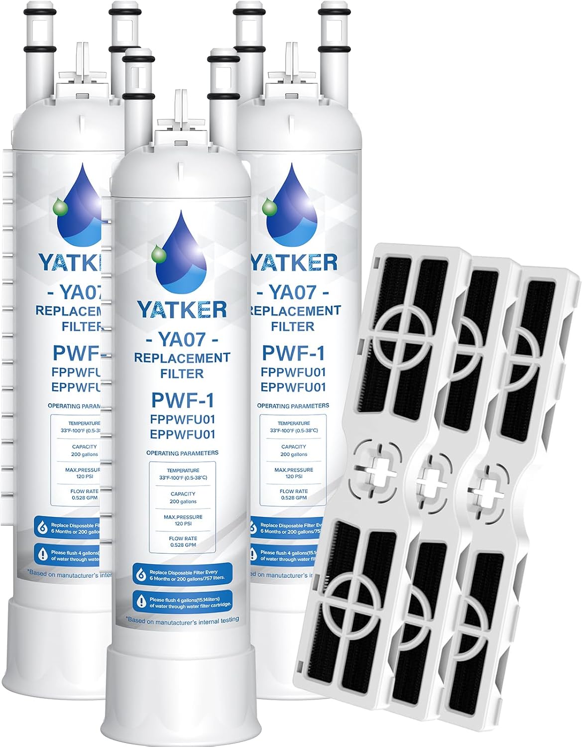 Detalle de Yatker water and air filter replacement 3+3 combo