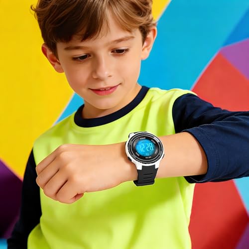 Thumbnail 6 de DTKID Montre Enfant Digitale 7 Couleurs LED — Chronomètre et Étanchéité 30M