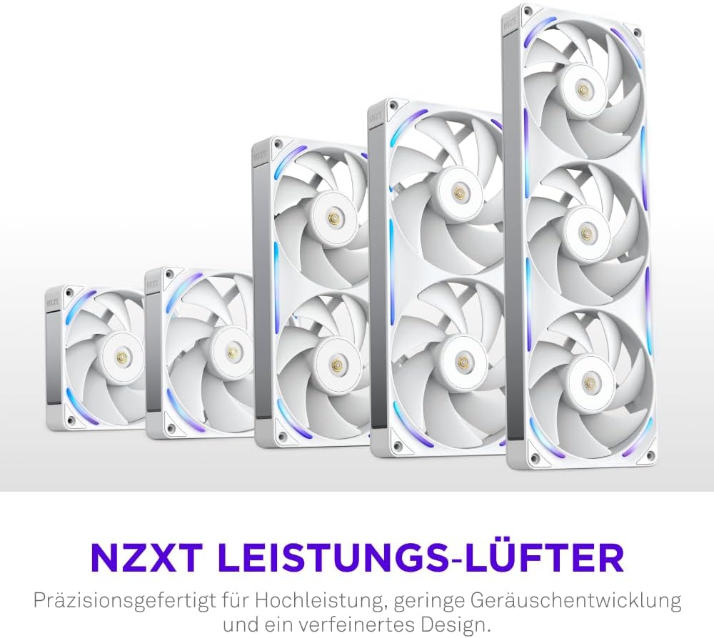 Detalle 2 de NZXT F120X Performance-Lüfter – 120 mm PWM RGB, LCP-Rahmen, Magnetisches Fluid-Dynamic-Lager, 30 mm Dicke