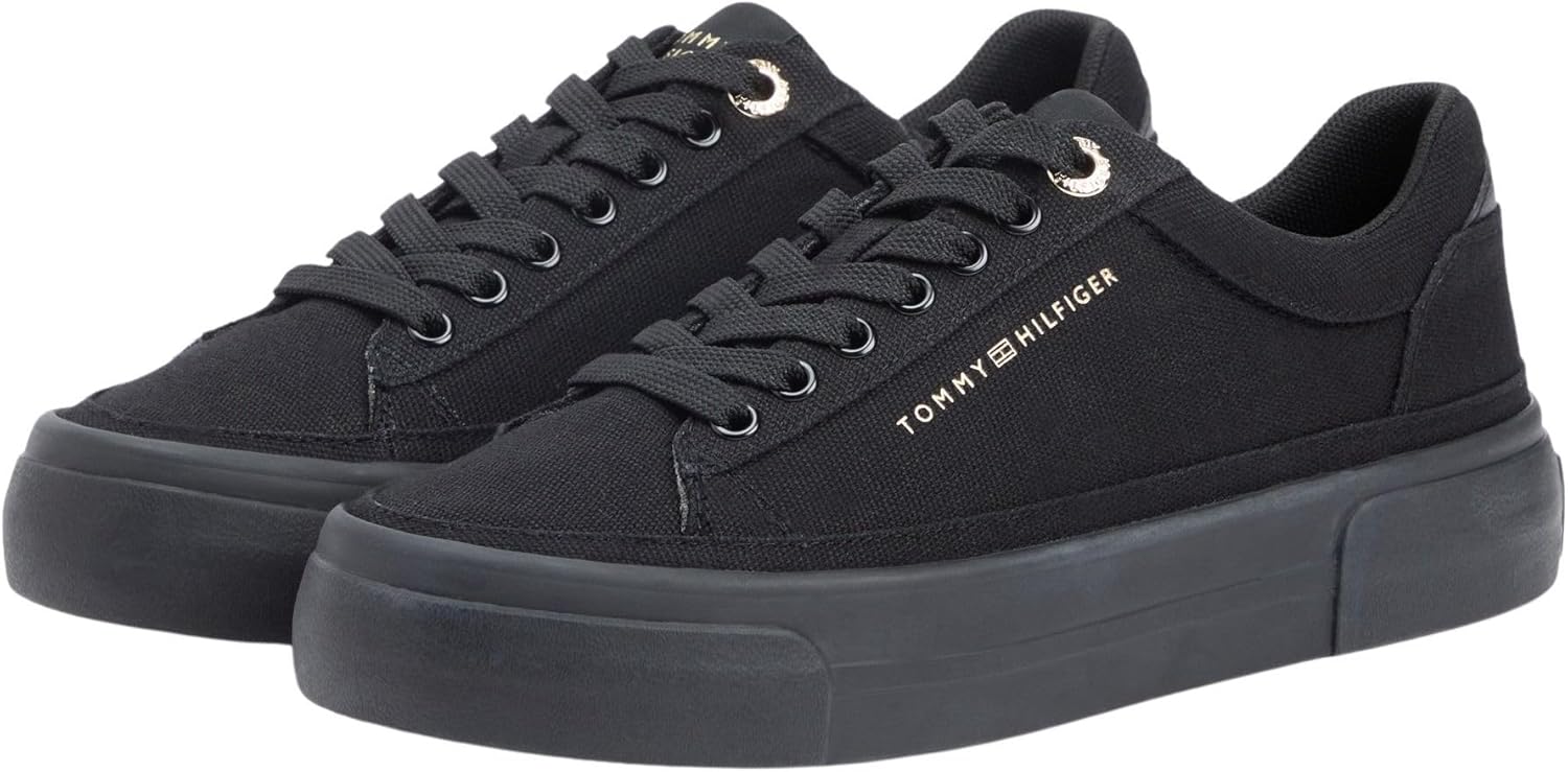 Thumbnail 2 de Tommy Hilfiger Femme Th Foxing Platform Canvas FW0FW09480 Bas – fiche d’évaluation