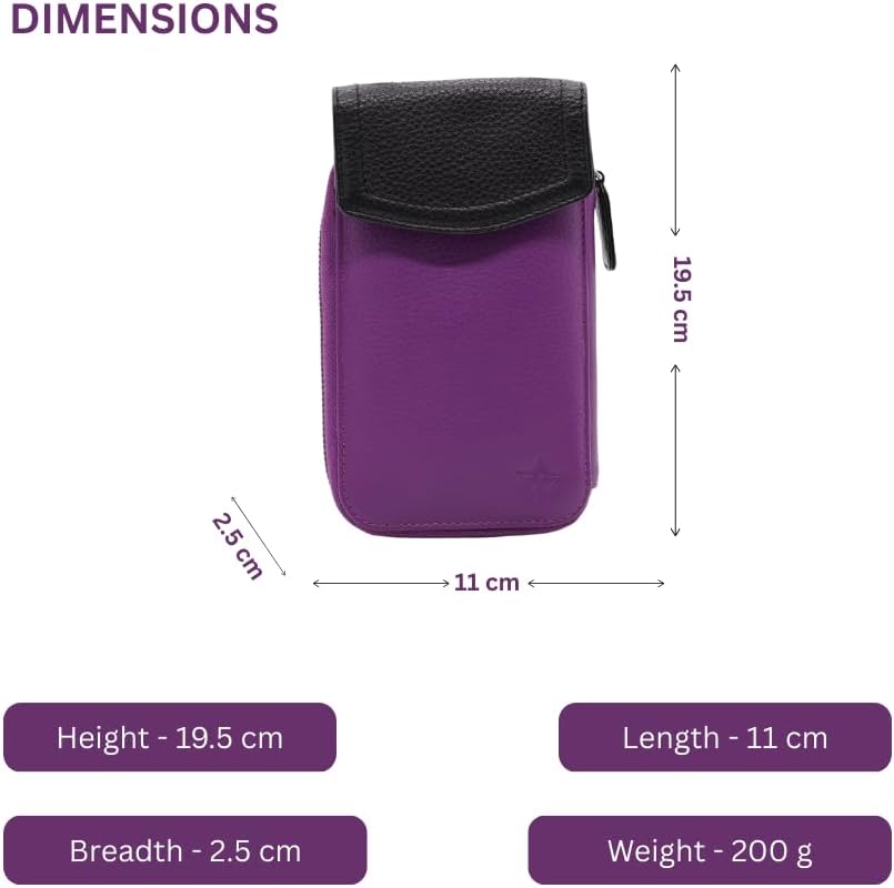 Thumbnail 5 de WASAMA Sidekick Leather Crossbody Phone Bag for Women