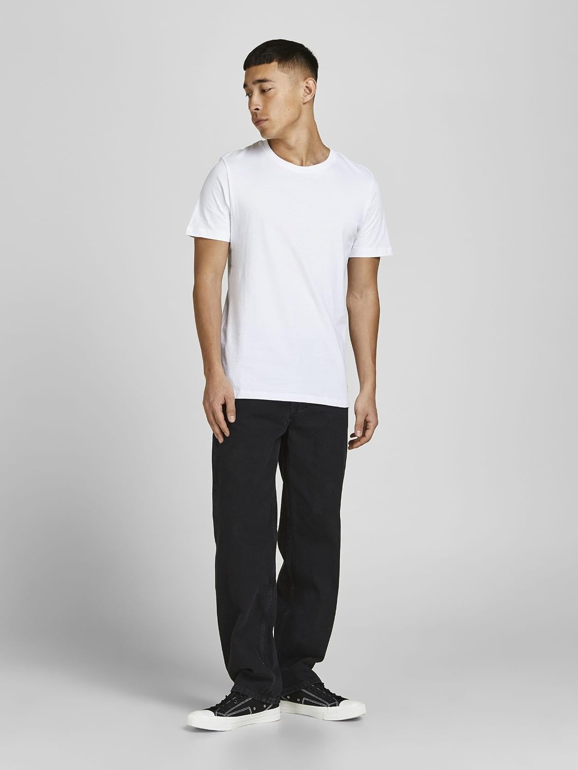 Detalle 1 de JACK & JONES Jjeorganic Basic Tee Ss O-neck 3pk Mp – tre T-shirts med rund hals