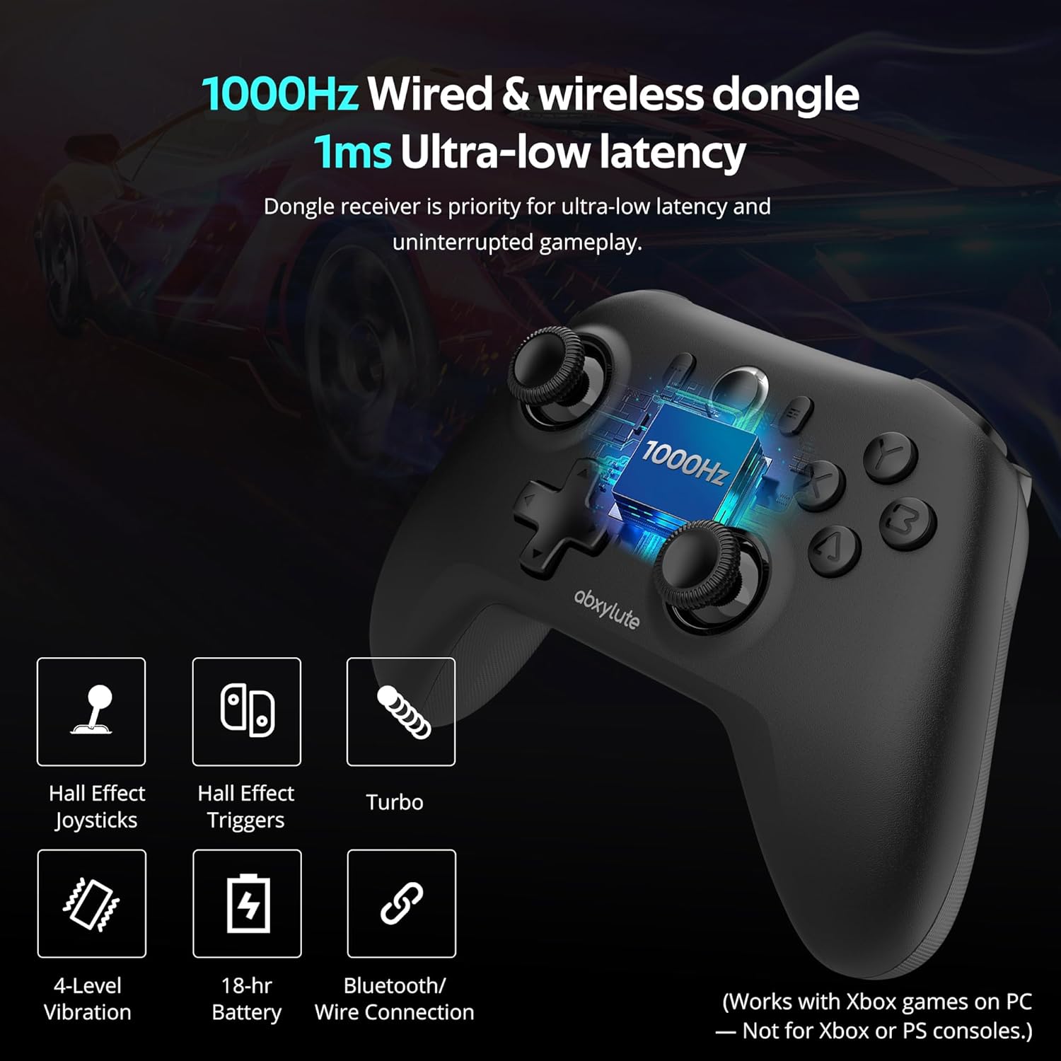 Detalle 2 de C6 Wireless PC Controller 1000Hz polling