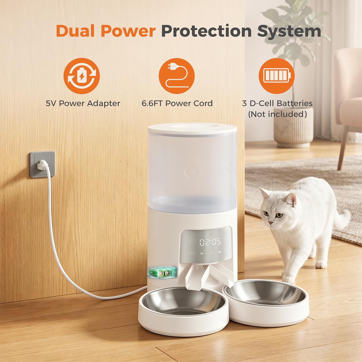 Thumbnail 4 de Sweetcrispy Automatic Cat Feeder 6L