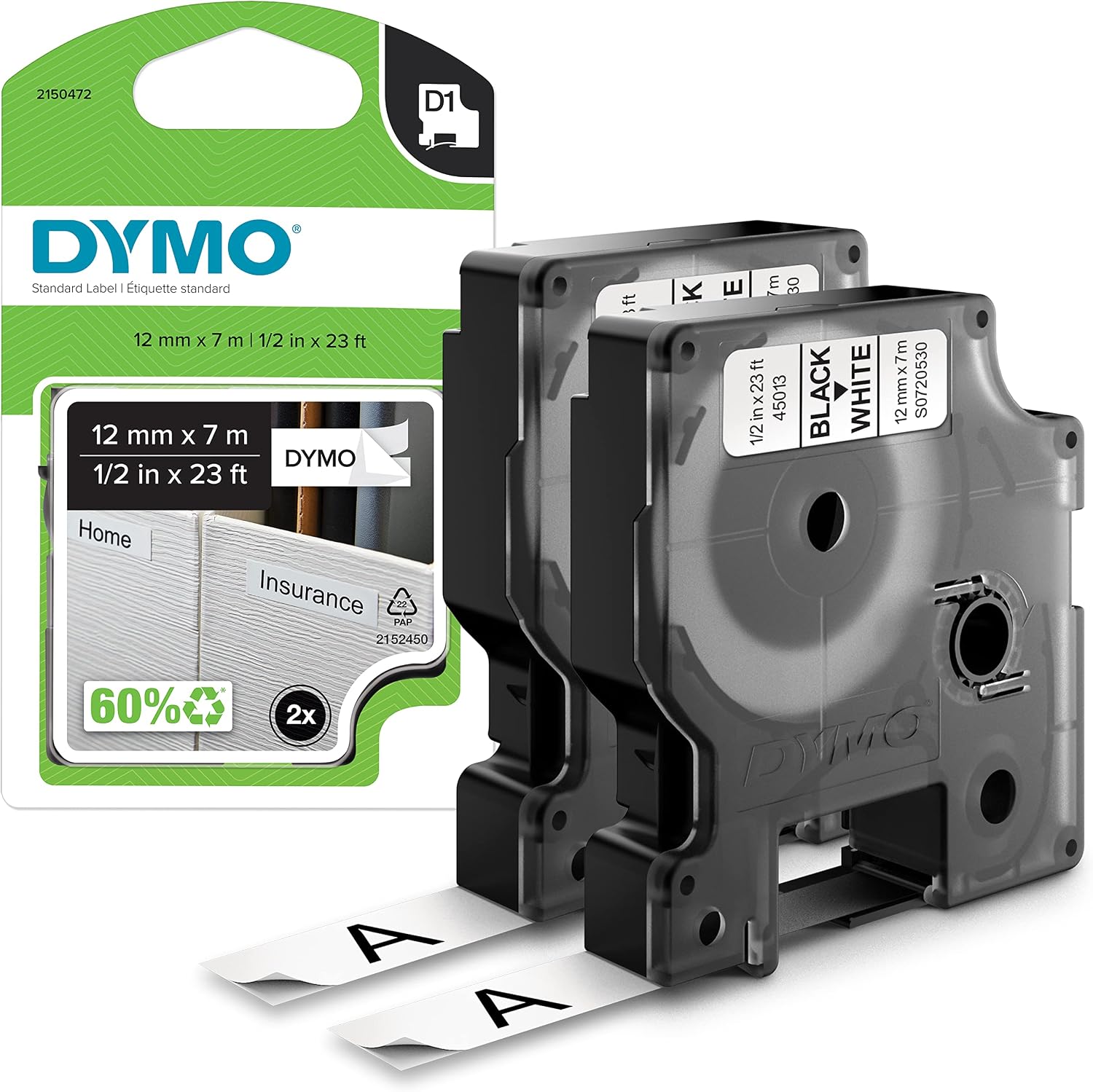 Detalle de DYMO Authentic D1 Labels 12mm x 7m