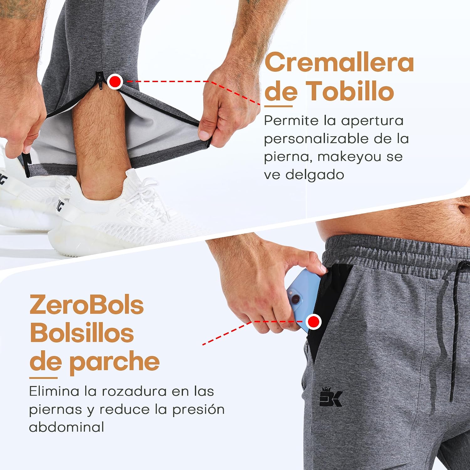 Detalle de ZENWILL ZeroBols Pantalones Deportivos Hombre