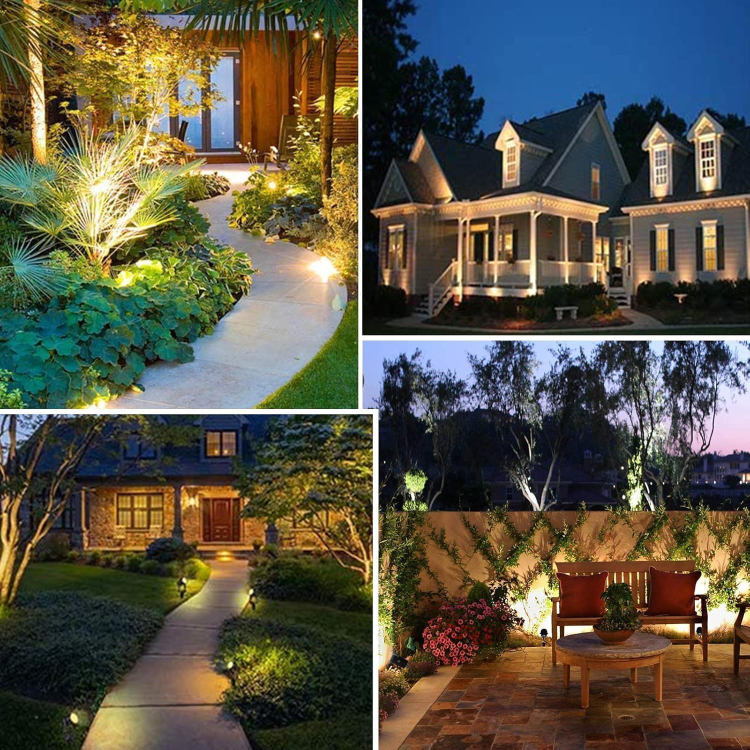 Detalle de Bomcosy Garden Spotlights Mains Powered 46ft/14m Landscape Lights