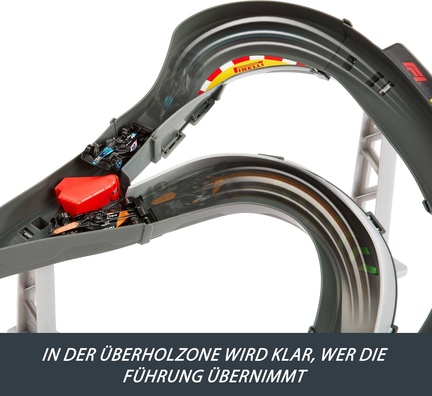 Thumbnail 6 de Hot Wheels Rennstrecke mit 3 1:64 Die-Cast Formel 1 Fahrzeugen – McLaren, Alpine & RB