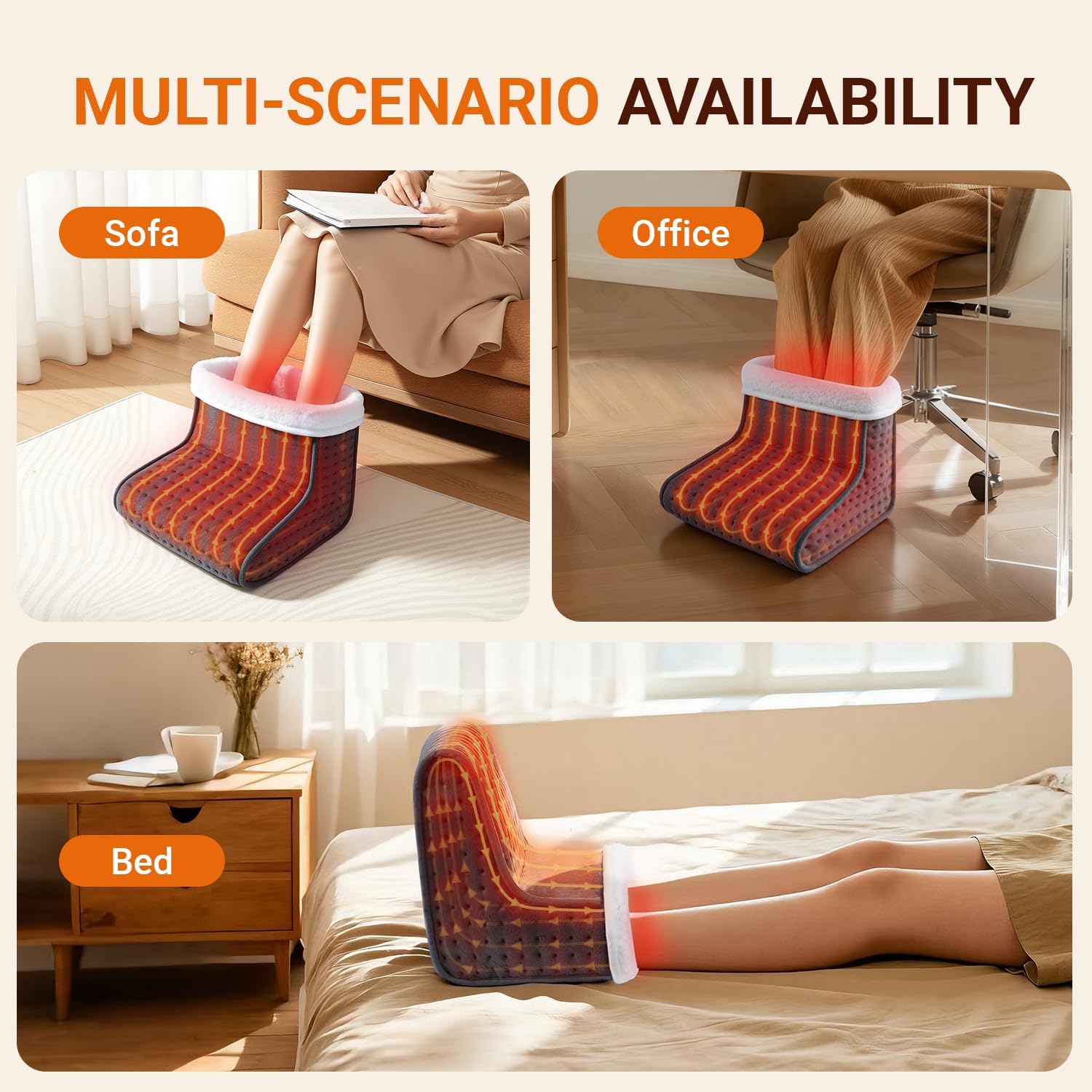Thumbnail 5 de ALLJOY Electric Foot Warmer 6-level heated feet warmer