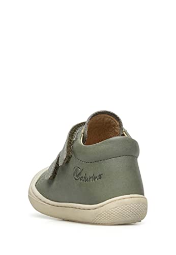 Detalle de Naturino Chaussures Premiers Pas en Cuir - Vert foncé, taille 29