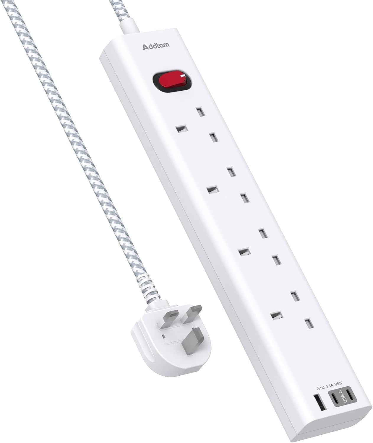 Detalle de Extension Lead with 3 USB Slots