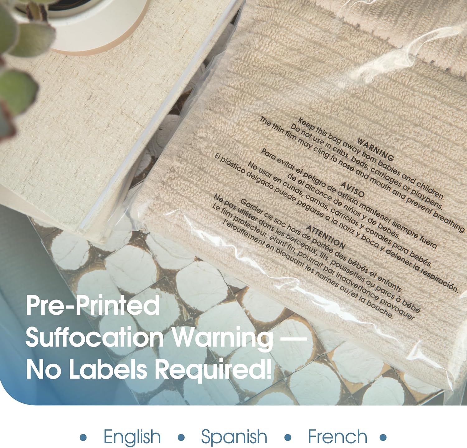 Detalle de Spartan Industrial SFW-Bag-0912 9 x 12-Inch Clear Poly Bags, 1,000 Count