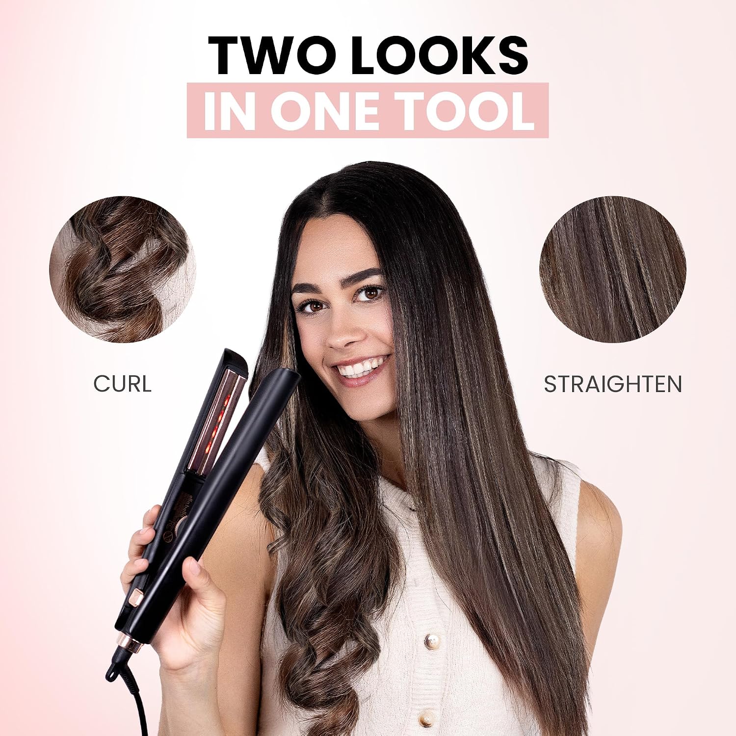 Thumbnail 4 de ELLA BELLA Hair Straightener with Titanium Plates