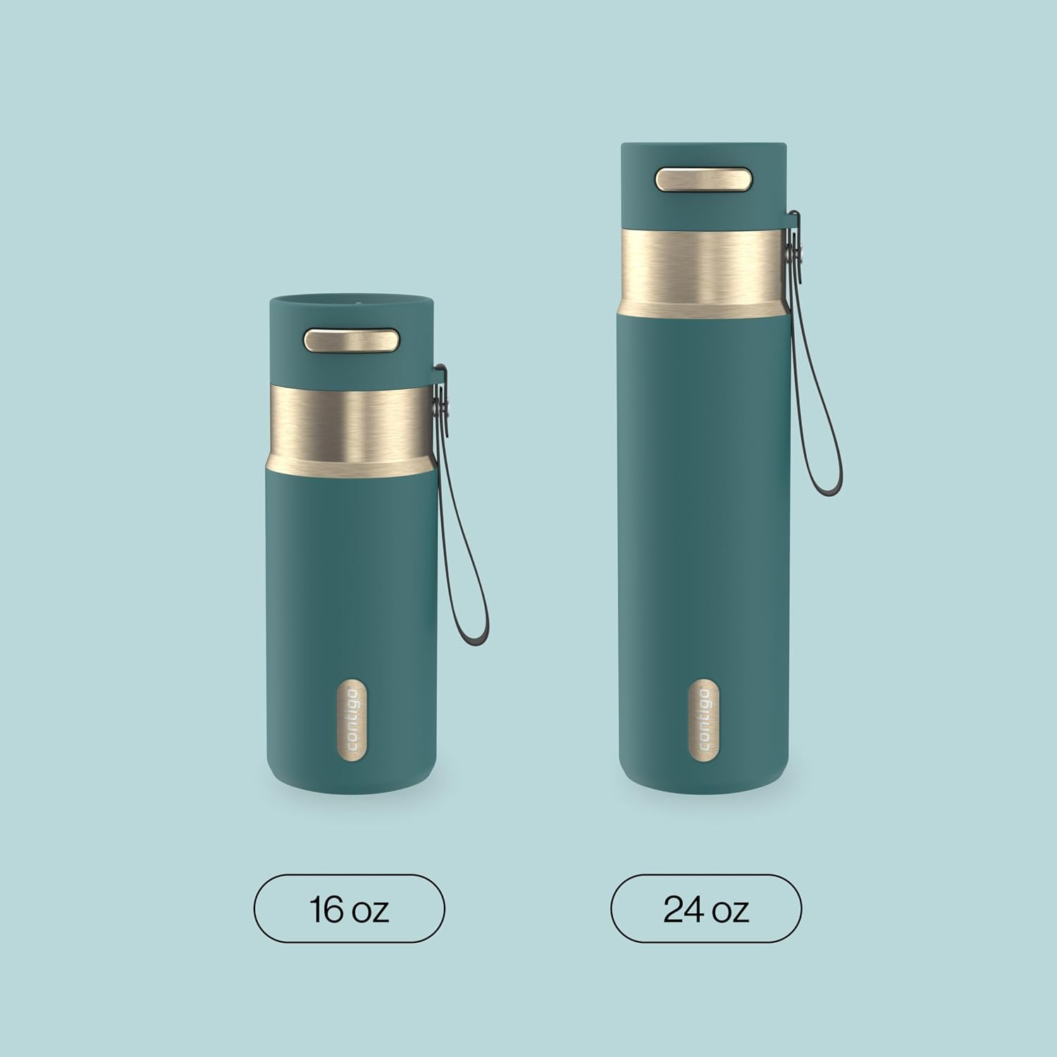 Thumbnail 4 de Contigo Stainless Steel Water Bottle 16 oz