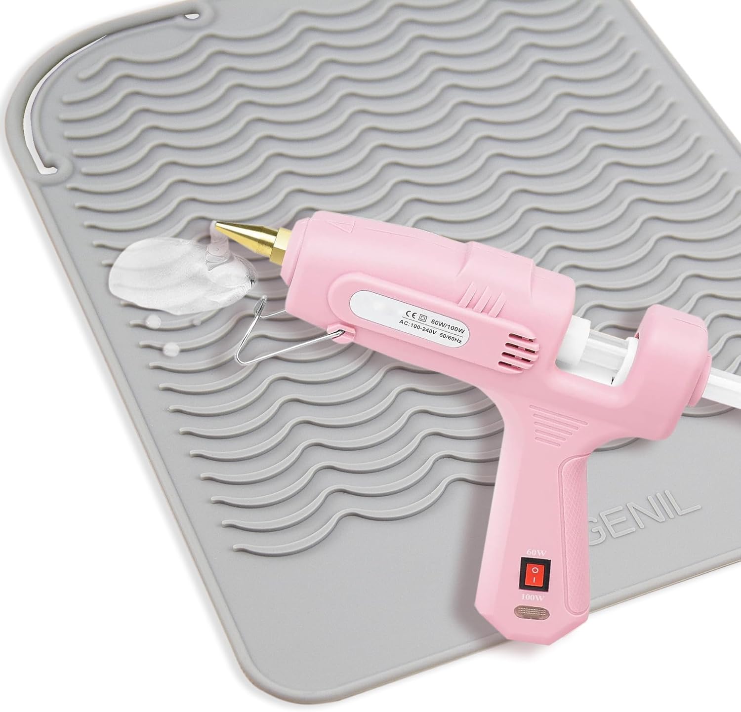 Thumbnail 6 de ANGENIL Pro Large heat-resistant silicone mat for hair straighteners and curling irons (2-in-1 travel mat)