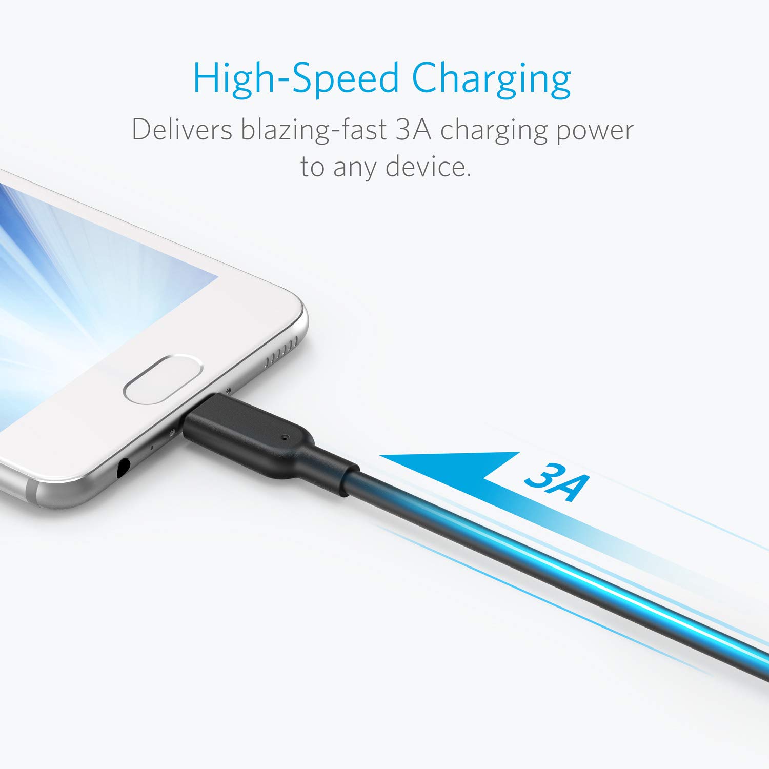 Detalle de Anker Powerline II USB-C a USB 3.1 0,9 m