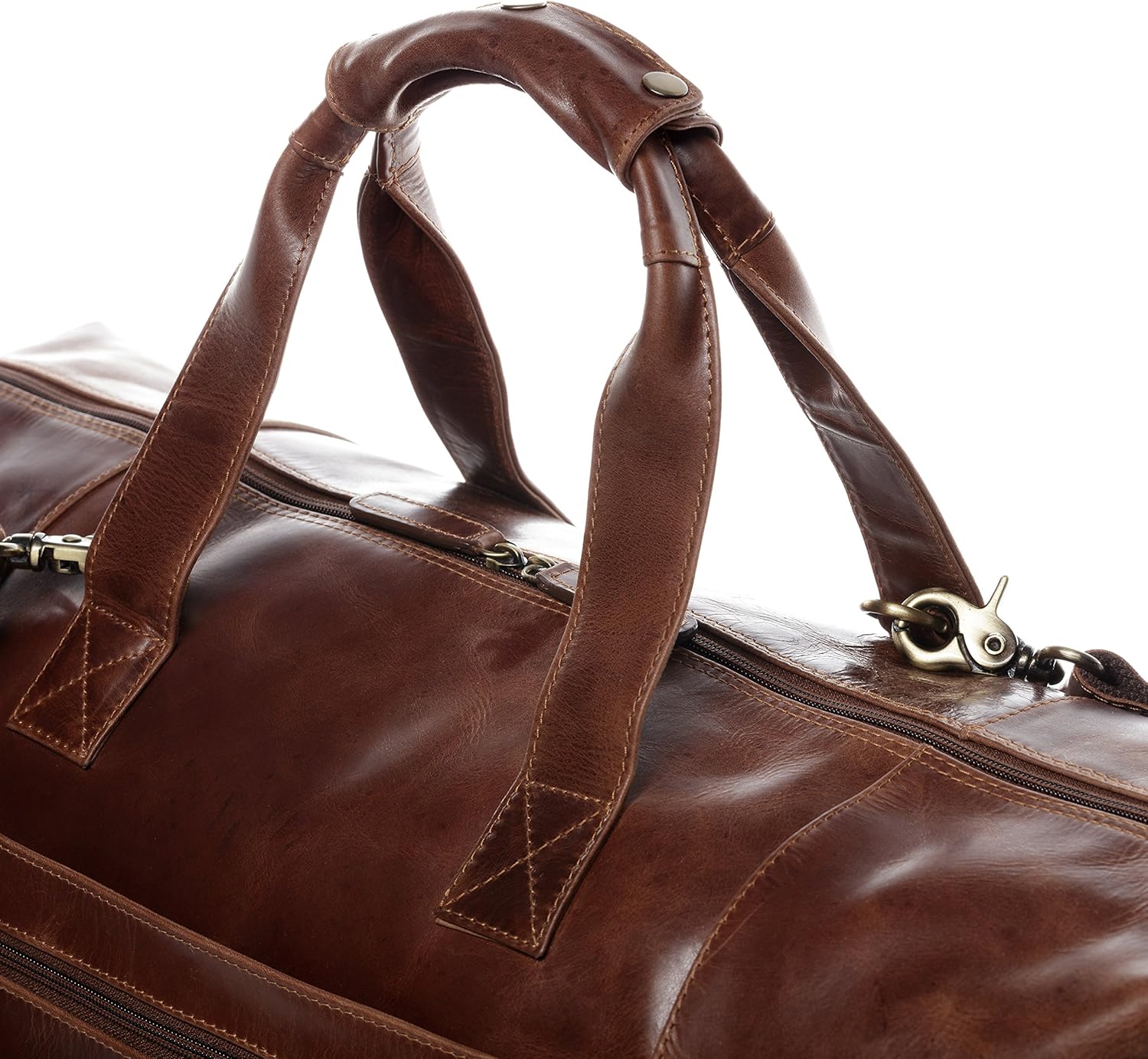 Thumbnail 6 de SID & VAIN Bristol XL Reisetasche aus echtem Leder – Handgefertigt, groß & vielseitig