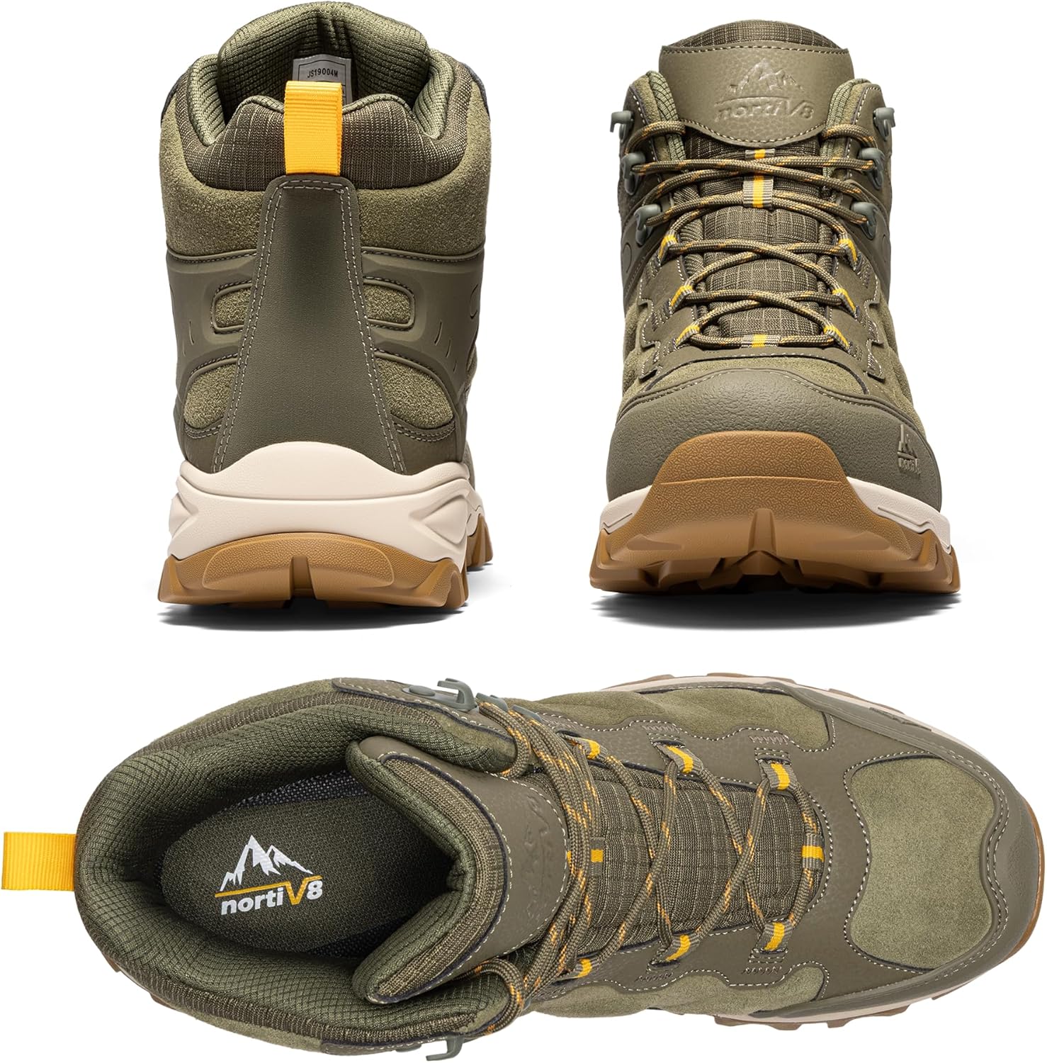 Thumbnail 3 de NORTIV 8 Men's Waterproof Hiking Boots – Paladin Mid Trekking Boots for Outdoor Adventures