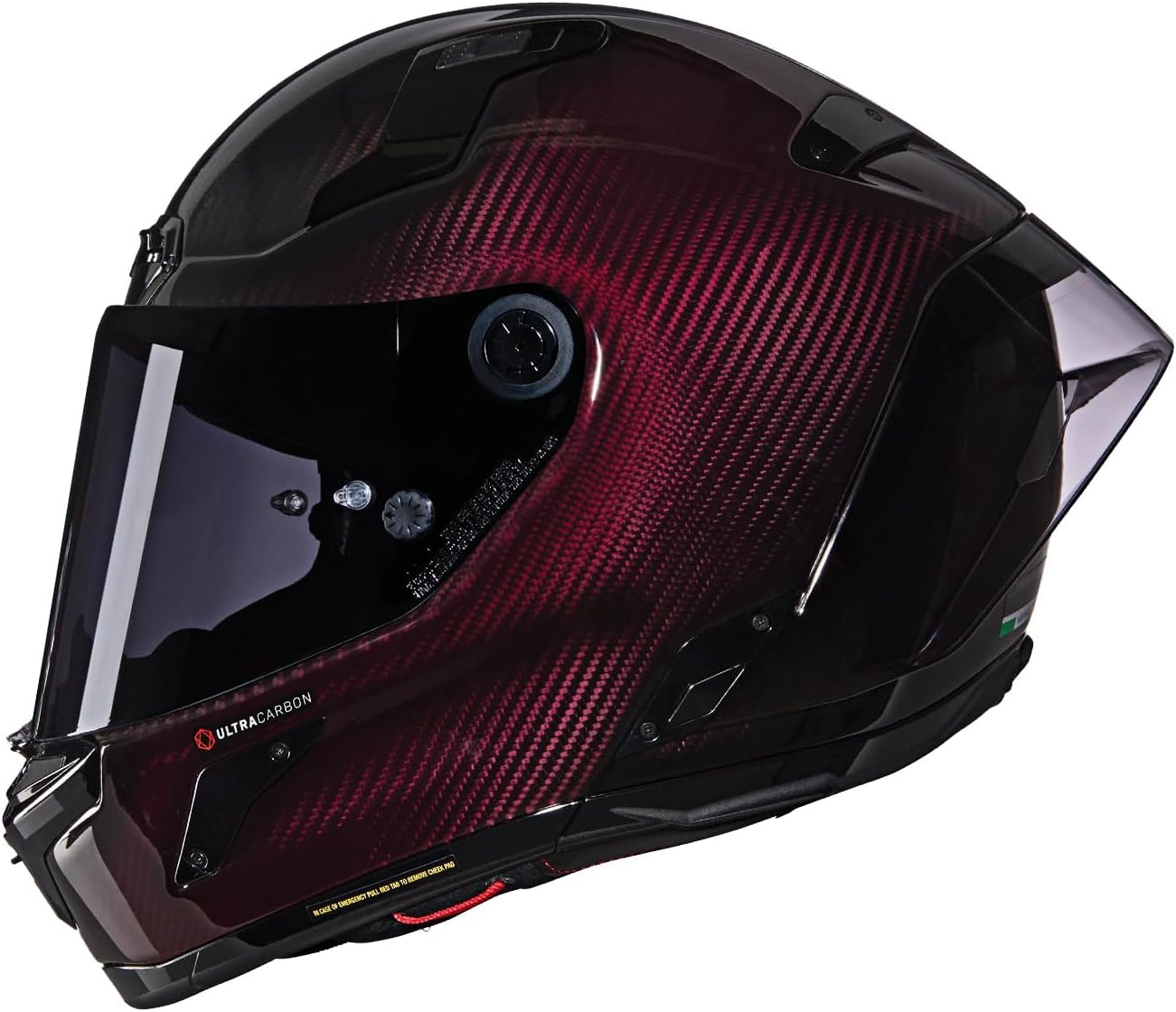 Detalle de NOLAN X-804RS(49843)ウルトラカーボン フルフェイスヘルメット LIQUIDO RED/326 XL