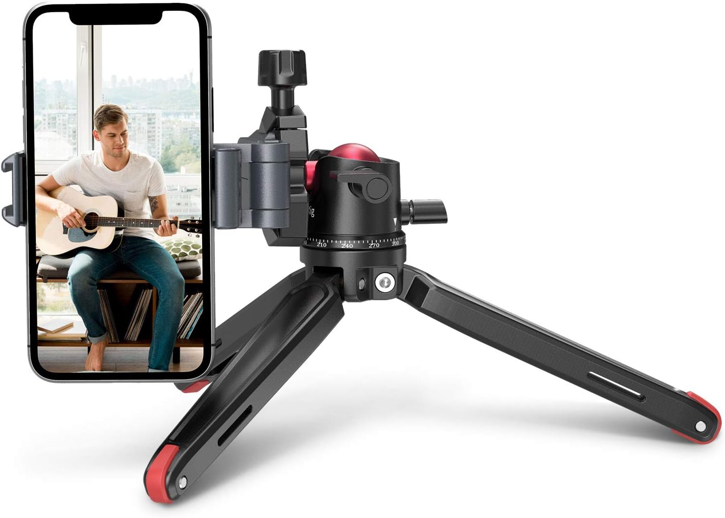 Detalle de SMALLRIG Kamerastativ BUT2664 – leichtes Mini-Reisestativ aus Aluminium mit 1/4-Schraubbefestigung