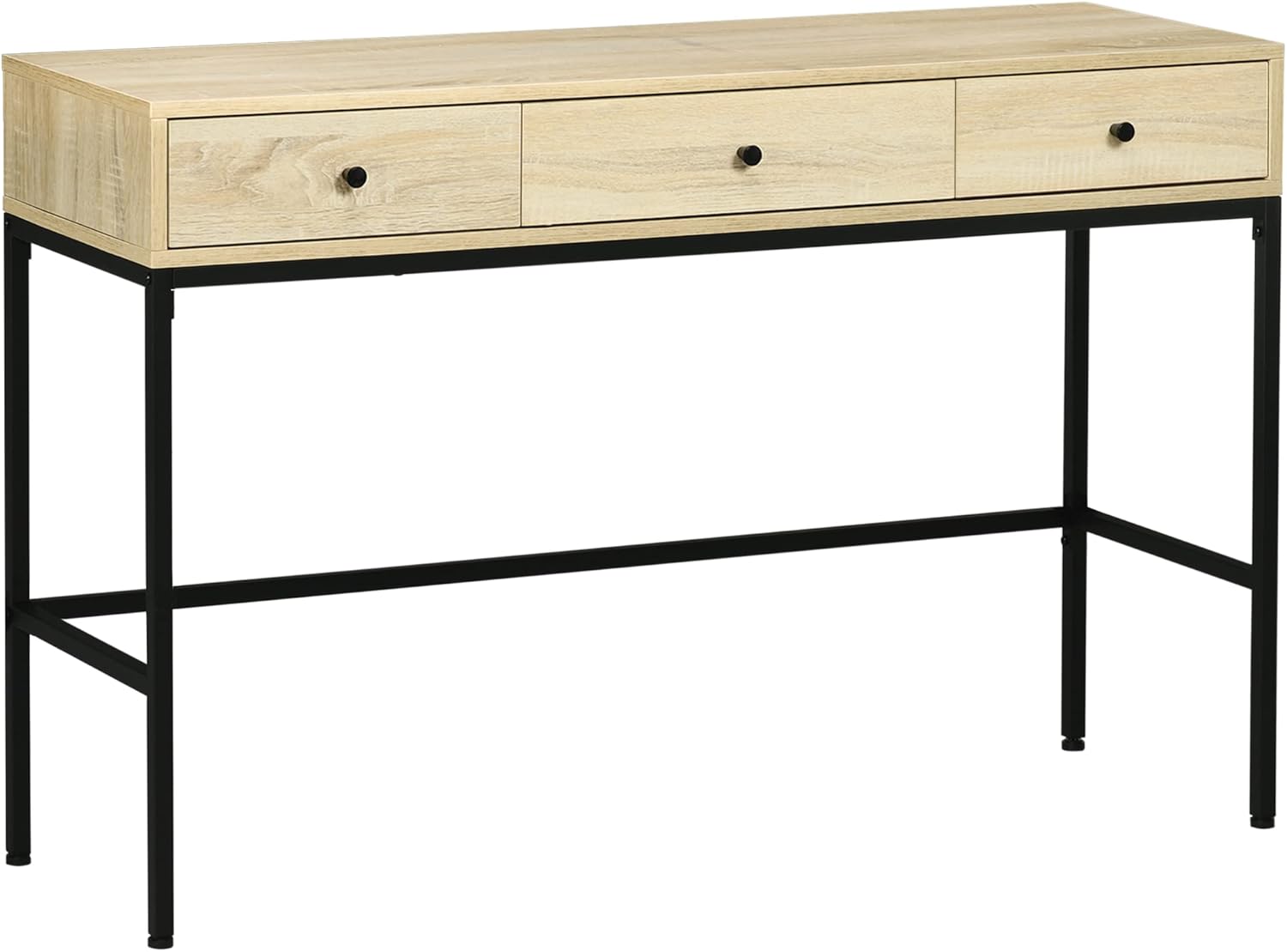 HOMCOM Table Console 120 x 39,8 cm Effet bois