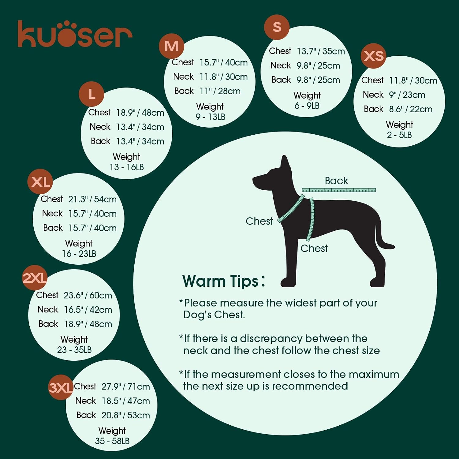 Detalle 1 de Kuoser C118-Kuoser-141MY-Red-XS Dog Sweater, Red XS Cable-Knit Turtleneck