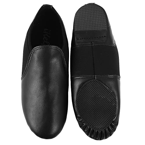 Thumbnail 6 de Slip On Jazz Dance Shoes - Pure Black Leather by Capra Falconeri