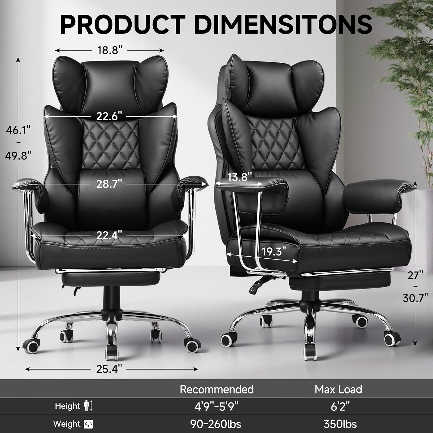 Detalle de GTPLAYER Gaming Chair, PU Leather