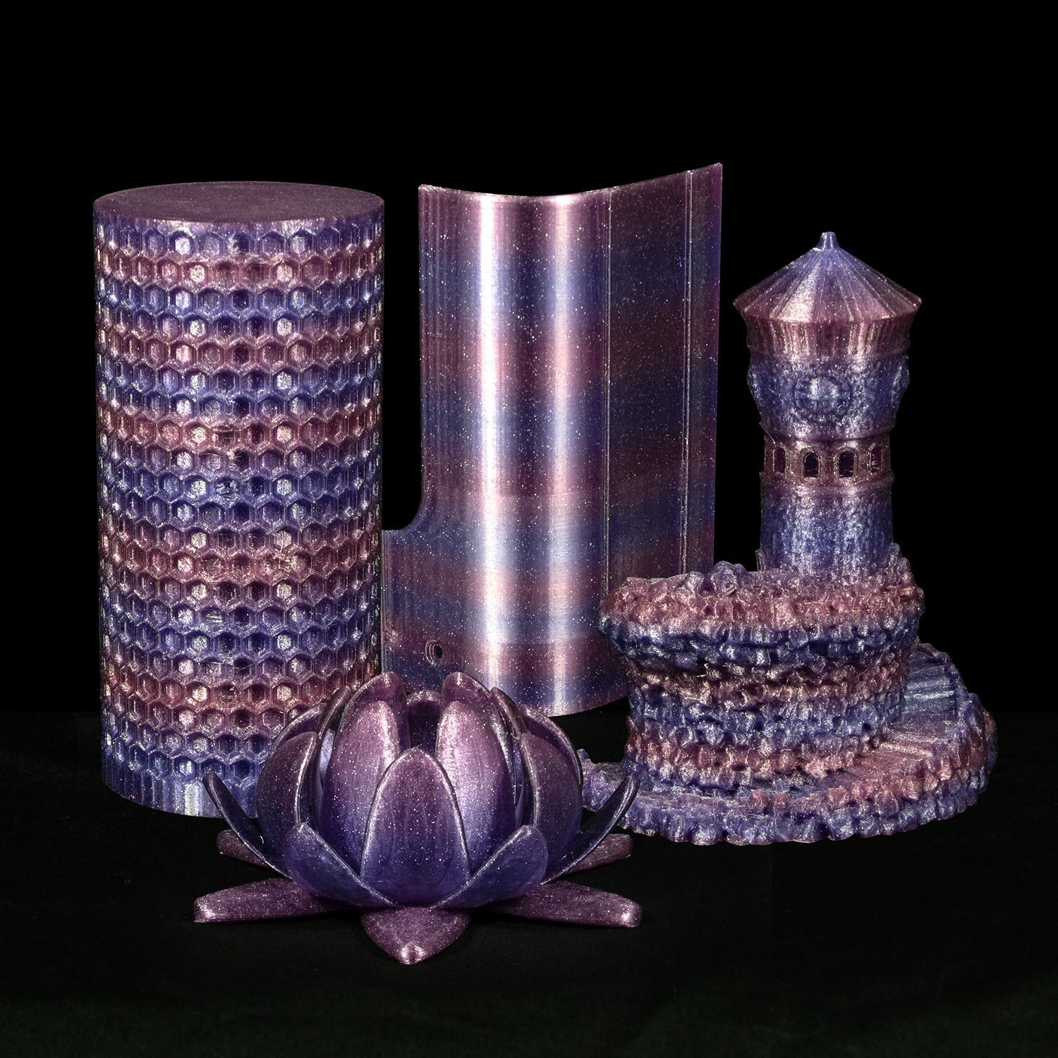 Detalle de iSANMATE PLA Transparent Glitzer 1KG 1,75 mm
