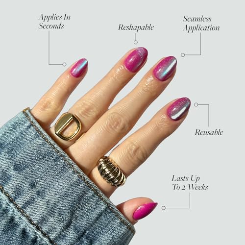 Detalle de Glamnetic Press On Nails Berry Fizz 30-piece ๐