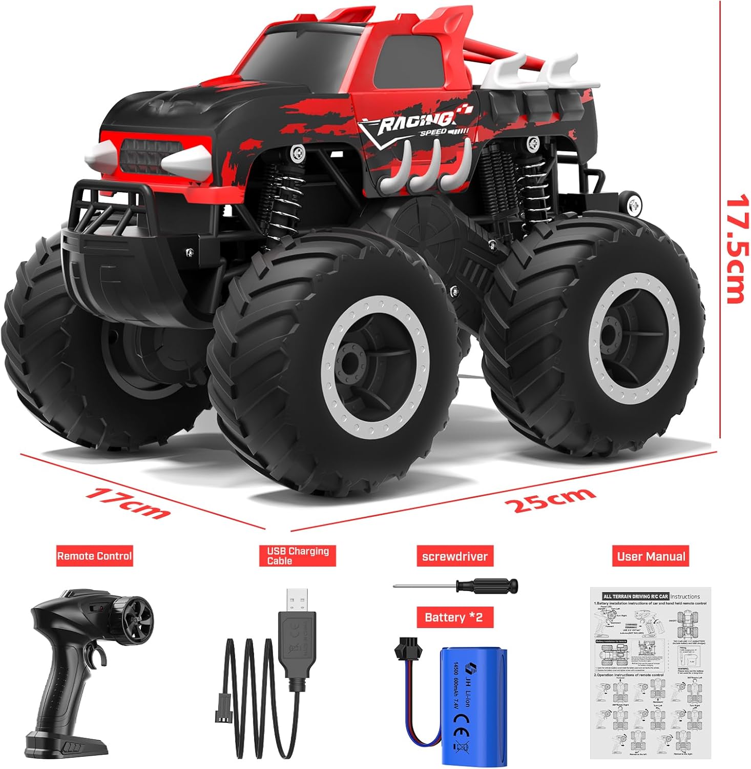 Detalle 2 de HOMETALL Amphibious 1:16 RC Monster Truck