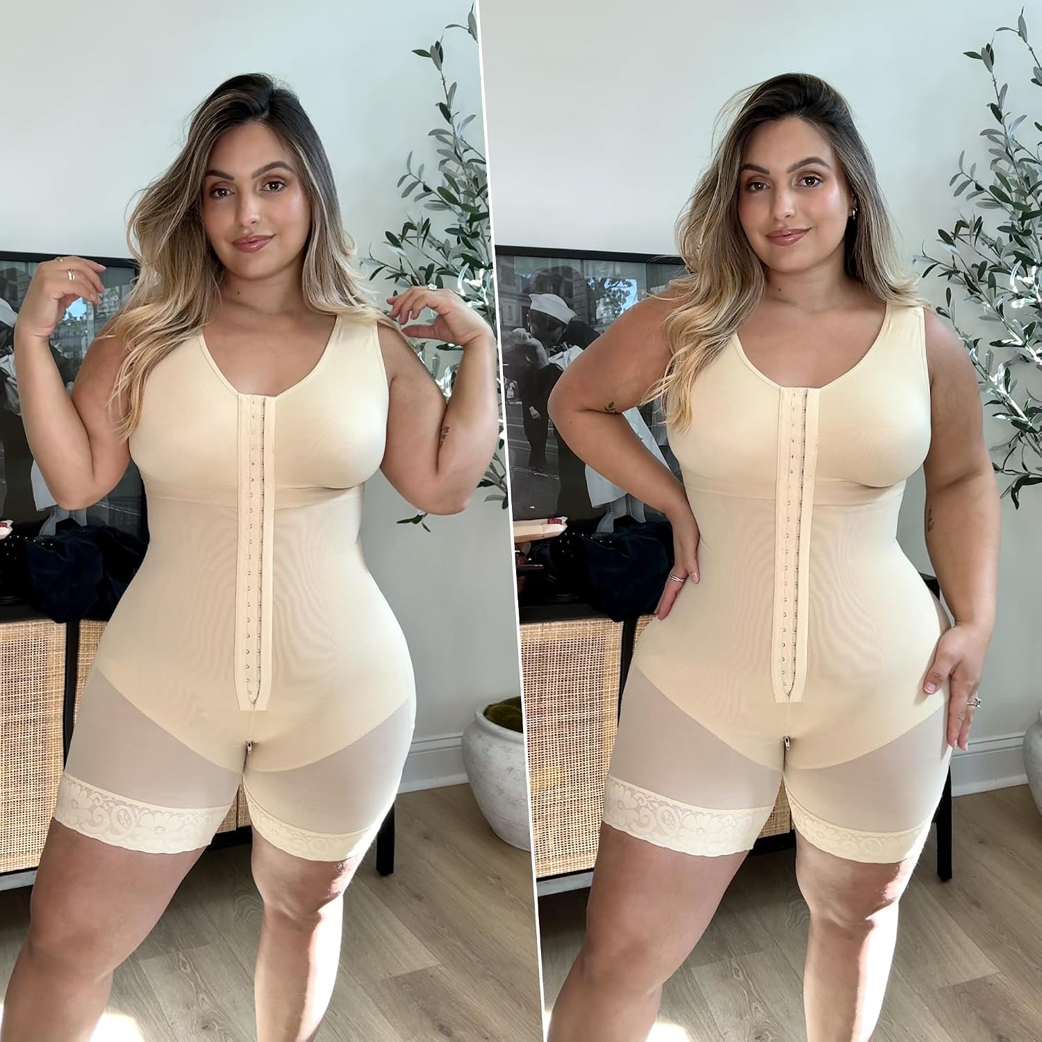 Thumbnail 6 de SHAPERX Women’s Colombian Fajas Tummy Control Bodysuit