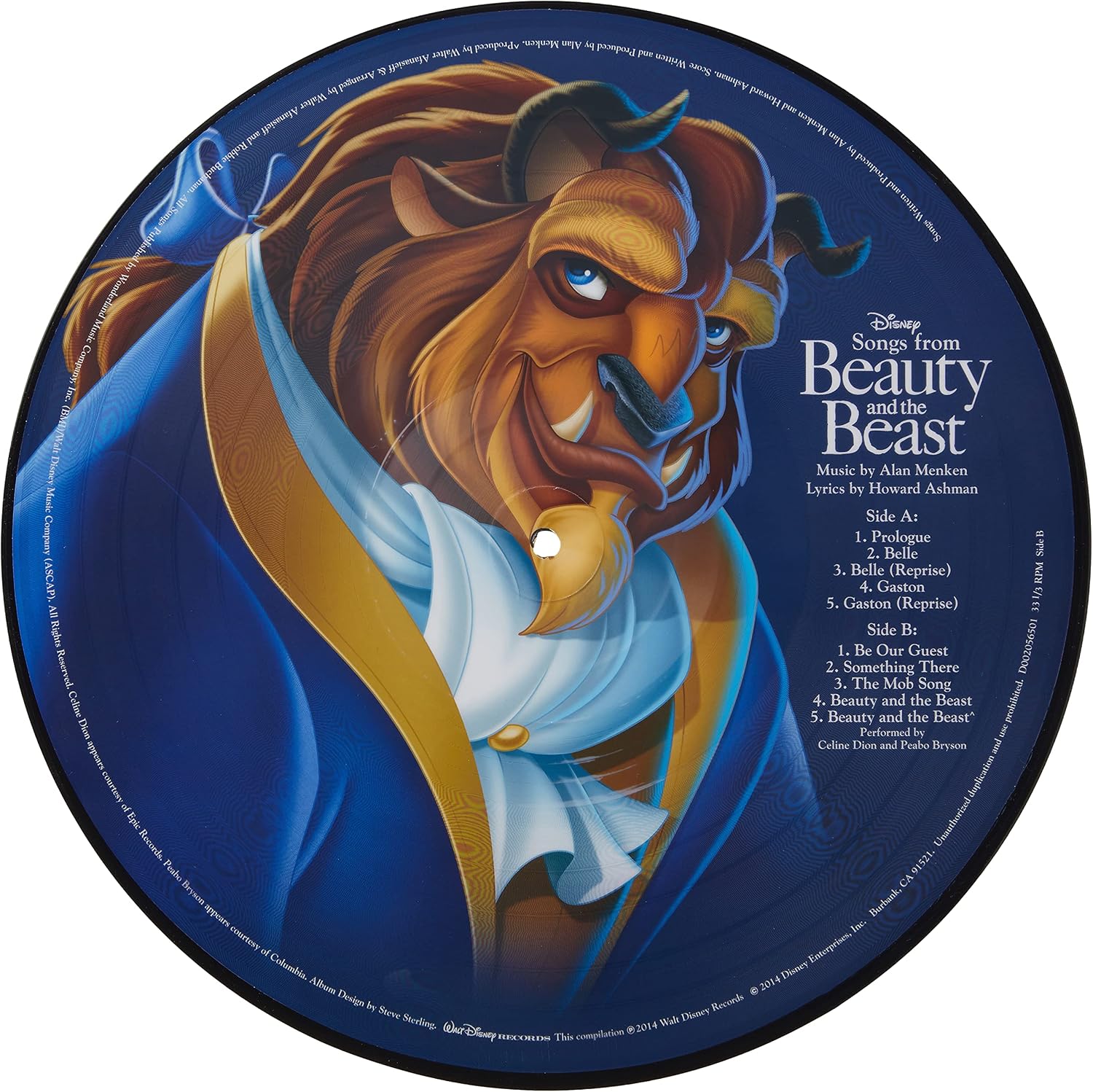 Thumbnail 3 de Songs from Beauty and the Beast Original Soundtrack Picture Disc Vinyl LP