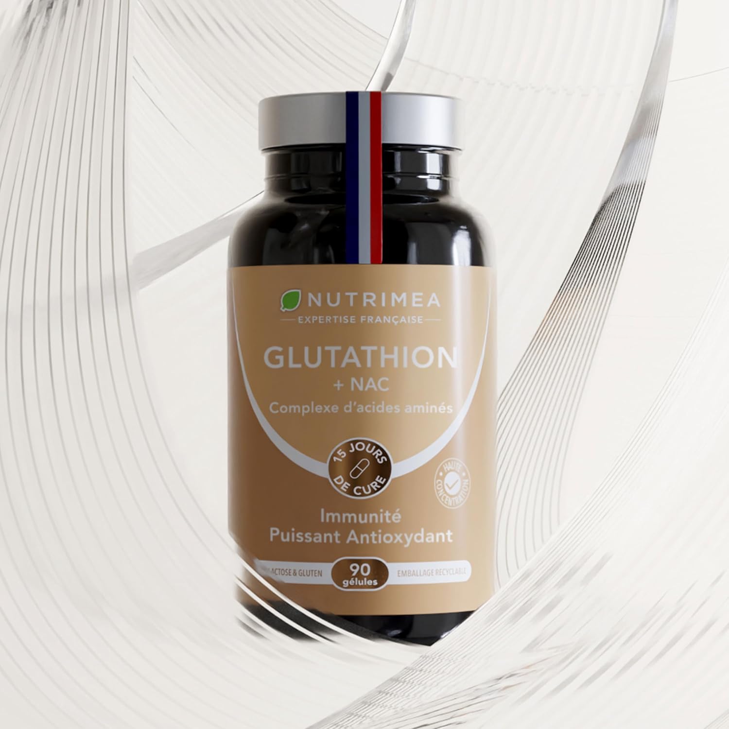 Thumbnail 6 de Nutrimea Glutathion Réduit à 98% avec NAC et Vitamine C – 90 gélules véganes fabriquées en France