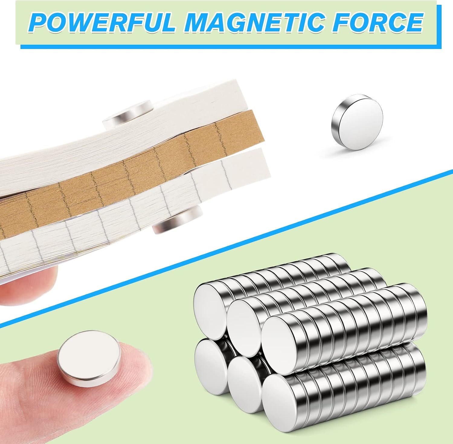 Thumbnail 2 de FINDMAG 50 Pcs 12 mm x 3 mm Small Magnets – Strong, Whiteboard & Fridge Magnets with Case