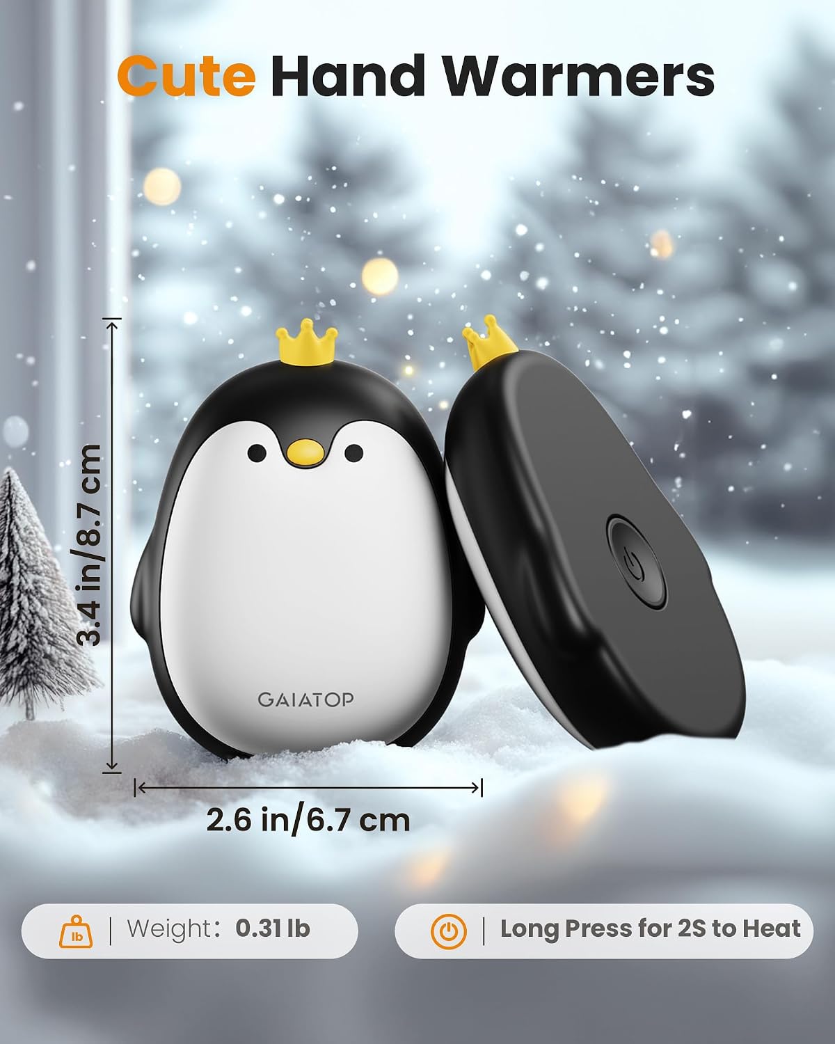Detalle 2 de Gaiatop Magnetic Hand Warmers 2-pack